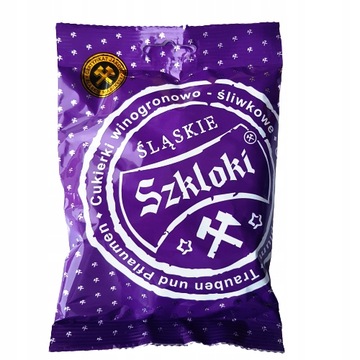 ŚLĄSKIE SZKLOKI CUKIERKI WINOGRONOWO-ŚLIWKOWE 80g
