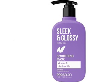 PROSALON Sleek&Glossy Wygładzająca maska do włosów 375 ml