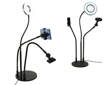 СОВРЕМЕННАЯ СВЕТОДИОДНАЯ КОЛЬЦЕВАЯ ЛАМПА ДЛЯ ТЕЛЕФОНА + ПУЛЬТ ДУ