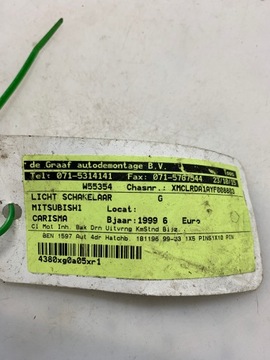 MINCE PŘEPÍNAČ MITSUBISHI CARISMA