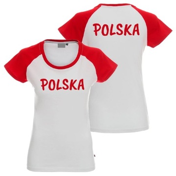 KOSZULKA DAMSKA SIATKÓWKA POLSKA T-SHIRT DAMSKI DLA KIBICA SIATKÓWKI MŚ