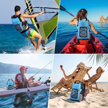 Водонепроницаемый СПОРТИВНЫЙ РЮКЗАК ДЛЯ КАЯКА СИНИЙ 20 Л