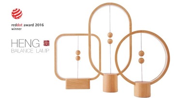 HENG Balance Lamp Эллиптическая деревянная USB-лампа