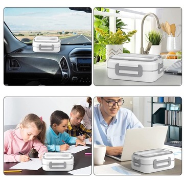 ЭЛЕКТРИЧЕСКИЙ ПОДОГРЕВАТЕЛЬ ДЛЯ АВТОМОБИЛЯ LUNCHBOX 3 ОТДЕЛЕНИЯ + СУМКА