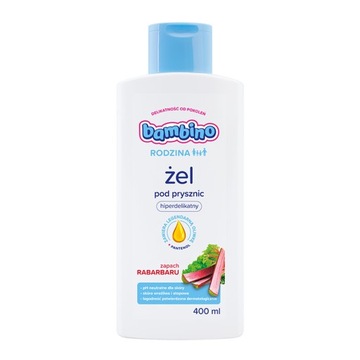 Bambino Żel pod prysznic hiperdelikatny rabarbar 400ml