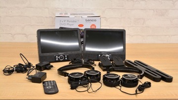 портативный DVD-плеер в машину с наушниками, HDMI в подголовнике 2 шт.