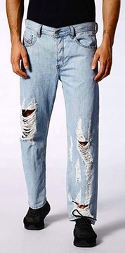 -80% DIESEL DAGH spodnie jeansy pas-96cm. 33/32