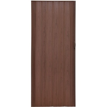 Drzwi harmonijkowe przesuwne zamek zawias klamka 004-01-90 wenge 90 cm