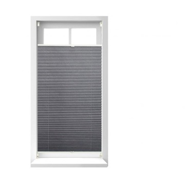 Roleta plisowana szara bez wiercenia 60x130 cm