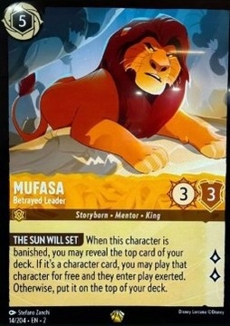 Disney Lorcana: Mufasa - Betrayed Leader (2ROF)