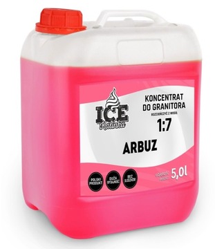 Syrop do granitora 5l slushy ARBUZ watermelon wydajność 1:7 SLUSH SYRUP