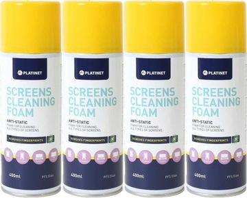 PIANKA CZYSZCZENIA EKRAN LAPTOPÓW TABLETÓW LCD x4