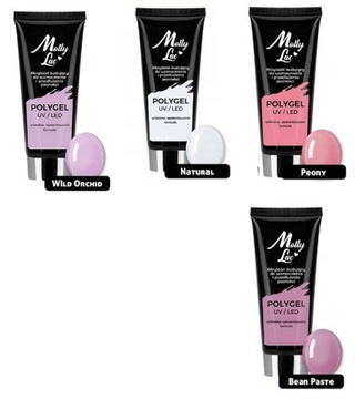 Большой набор акриловых гелей XXL POLY GEL Molly Lac 30г