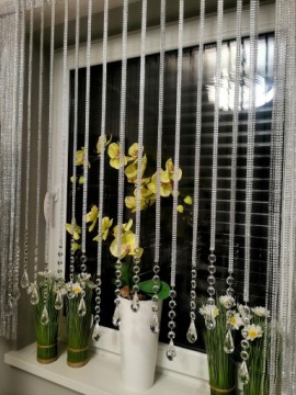 ШТОРА Цирконы, СЛЕЗЫ, бусины, 140 кристаллов, 17 шт.