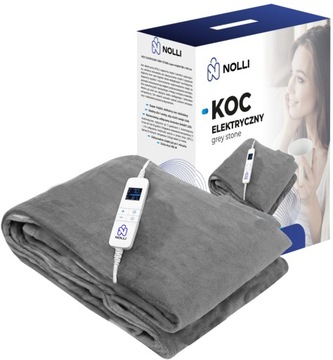 Koc elektryczny dla dwóch XXL 180x160 Prezent dla babci dziadka gruby