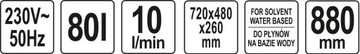 MYJKA WARSZTATOWA 80L YT-55808 YATO