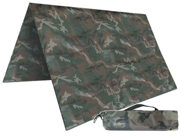 PŁACHTA PLANDEKA BIWAKOWA MFH TENT TARP Polowy 200x300cm 360g MORO WOODLAND