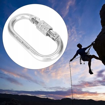 Карабин стальной навинчивающийся 25 КН.