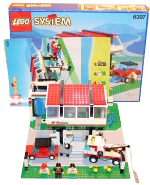 LEGO CITY TOWN 6397 UNIKAT PUDEŁKO INSTRUKCJA Gas N' Wash Express octan