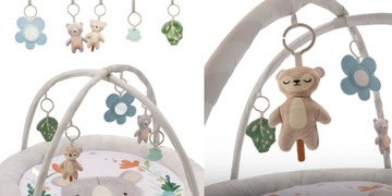 Kinderkraft CoasyPlay - мягкий образовательный коврик с игрушками