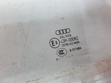 AUDI A4 B6 CABRIO 04R SKLO (OKNO) DVEŘE LEVÝ PŘEDNÍ