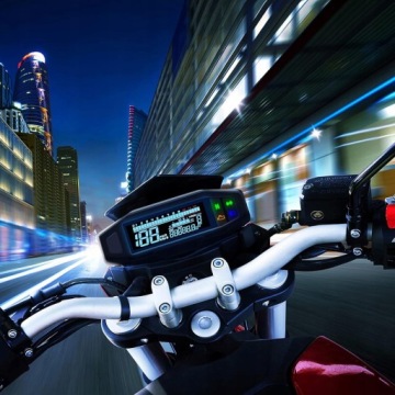 МОТОЦИКЛЕТНЫЙ СПИДОМЕТР LCD МИНИ