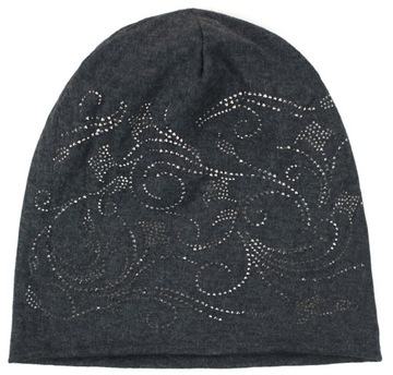 Szaleo CZAPKA beanie CYRKONIE bawełna cz21294-1