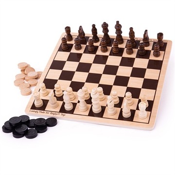 Bigjigs: zestaw gier Warcaby i Szachy BJ789