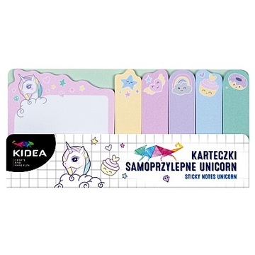KARTECZKI SAMOPRZYLEPNE UNICORN