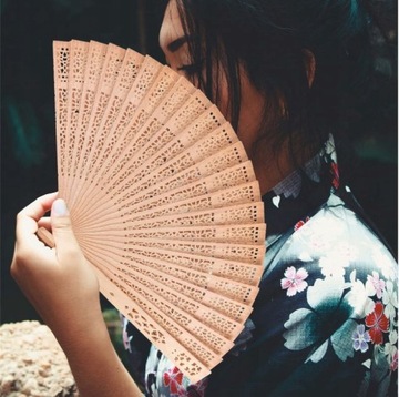 Бамбуковый деревянный веер ажурный складной DIY танцевальная свадебная вечеринка