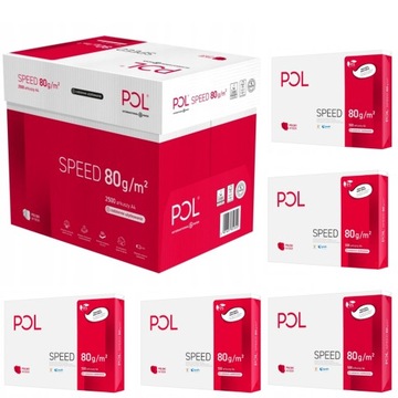 Papier biurowy POLSPEED A4 80g 2500 ark