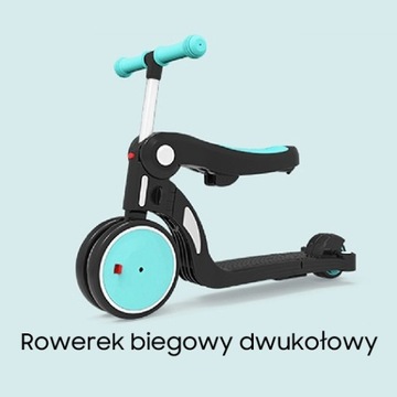 BeBehoo Трехколесный самокат Велосипед Детский автомобиль Красный 5в1 2-6 лет