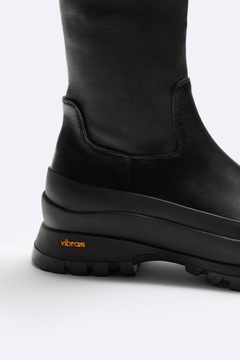 ZARA KOZAKI SKÓRA XXL 38 STRETCH VIBRAM X STUDIO NICHOLSON 1499 ZŁ CZARNE