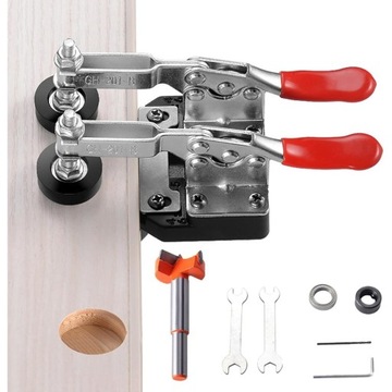 SZABLON DO WIERCENIA OTWORÓW POD ZAWIASY 35mm ZESTAW DIY STOLARZA DO MEBLI