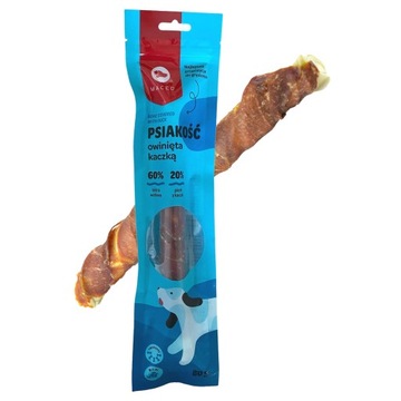 MACED Delicious CHEW TREATY для собак КОСТНАЯ обертка с уткой DUCK 25см/80г