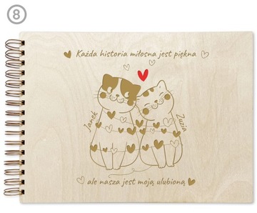 PREZENT NA WALENTYNKI ALBUM NA ZDJĘCIA Z GRAWEREM DLA CHŁOPAKA DZIEWCZYNY