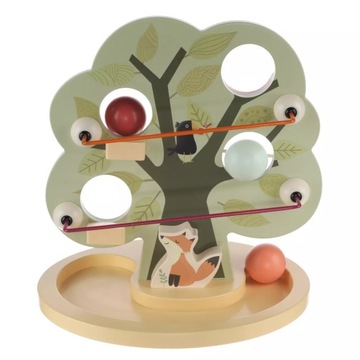 Деревянная игрушечная дорожка для шариков Zopa