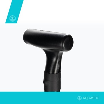 Весло для SUP-серфинга AQUASTIC, 3 предмета, 140-180 см, черное