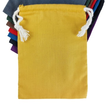 ЖЕЛТЫЙ ХЛОПКОВЫЙ СУМОК ДЛЯ КОСТЕЙ 9Х12 СМ