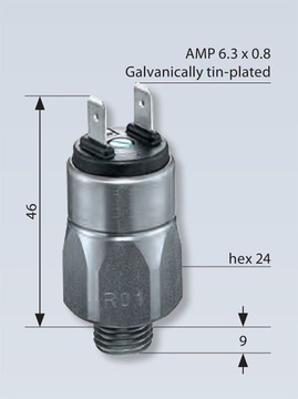 Czujnik ciśnienia Suco 0166411281611 661128 10-20bar NO NBR 10-42V