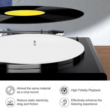 Мат для записи, пластина для записи, антистатический проигрыватель Slipmat PZ
