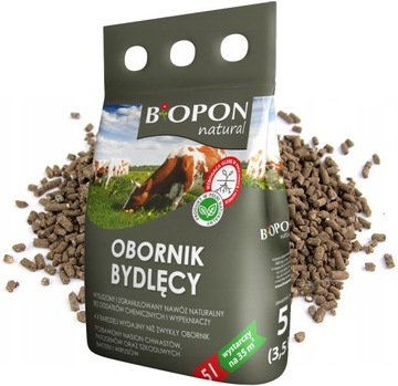 OBORNIK GRANULOWANY BYDLĘCY NATURALNY NAWÓZ ORGANICZNY BIOPON 20L