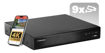 СЕТЕВОЙ NVR РЕГИСТРАТОР IP-МОНИТОРИНГА 9 КАНАЛОВ 8MPx 4K