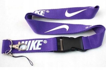 Smycz do kluczy, telefonu NIKE fioletowo-biała !