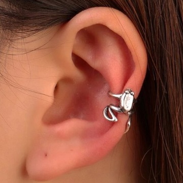 KOLCZYK NAUSZNICA ŻABKA ŻABA FROG PUNK PIERCING172