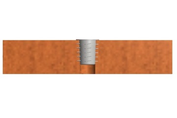 Головка 100 x M8 x 25, шуруп с двухрезьбовой резьбой.