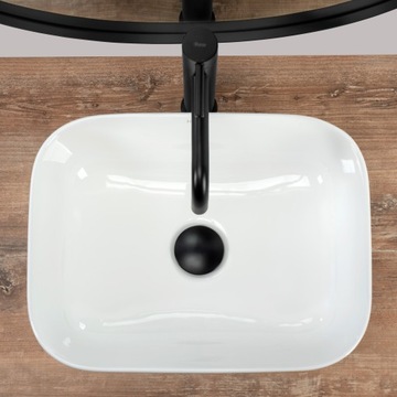 DEMI Mini White Rea Керамическая раковина на столешнице