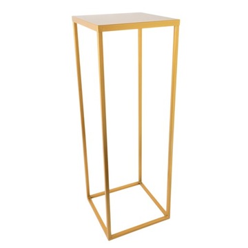 STOJAK KWIETNIK LOFT METALOWY ZŁOTY SOLIDNY 70 CM
