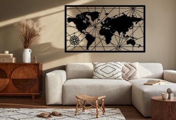 Ажурная картина Настенное украшение Панно Карта XXL 3D