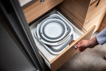 MISKA SKŁADANA łazienkowa kuchenna silikonowa | do kuchni łazienki | Schaum